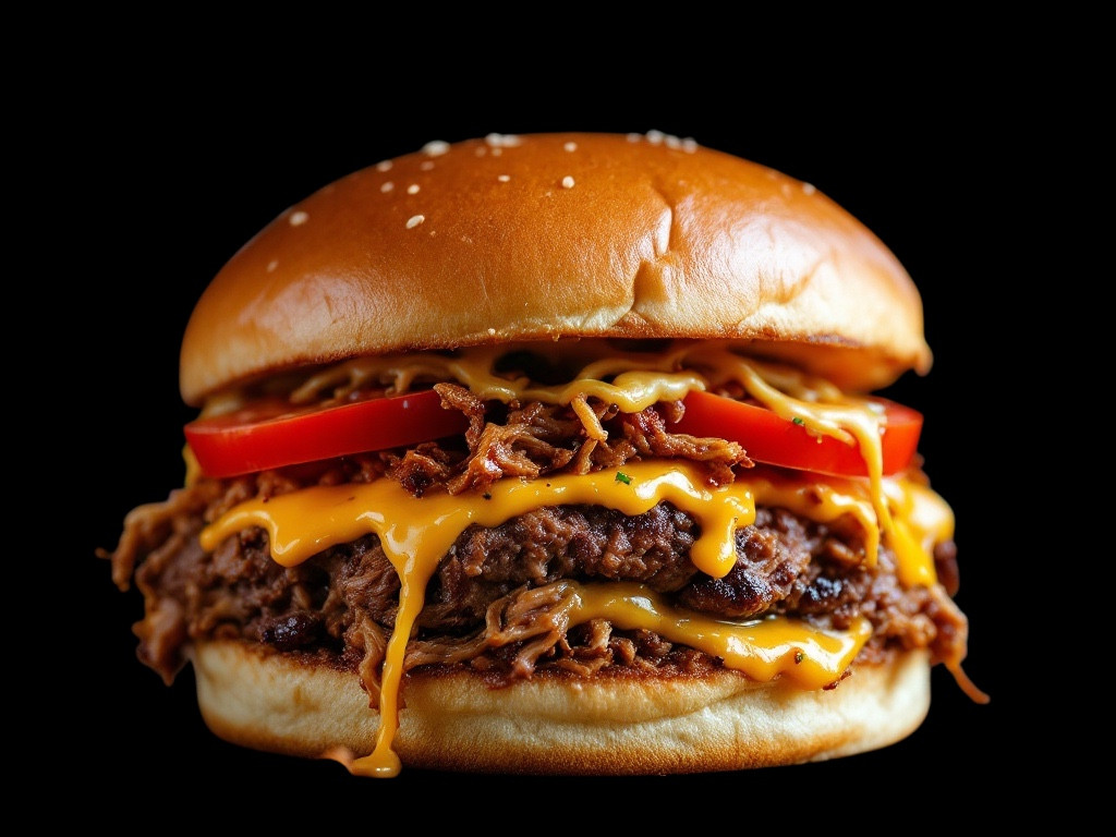 BBQ Pulled Pork Smash Burger